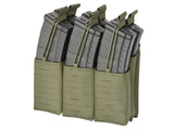 Laser Cut Panel with Pouches for 6 AR15 / AK Magazines - Ranger Green