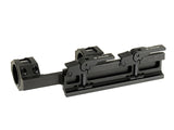 25-30mm One Piece Riffel Kikkertsigte Montage QD - Sort