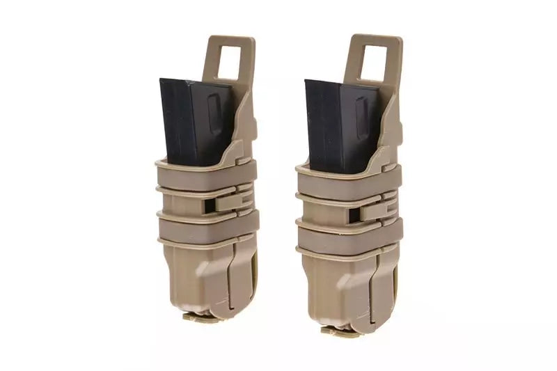 Double Open Pistol magasin Pouch - Tan