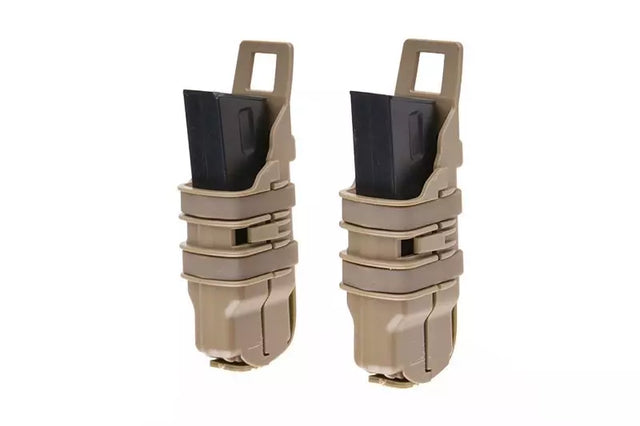 Double Open Pistol magasin Pouch - Tan
