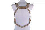 D3CR Chest Rig Tactical Vest - Tan