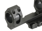 25-30mm One Piece Riffel Kikkertsigte Montage QD - Sort