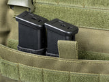 Plate Carrier Double Pistol Magazine Insert - Black