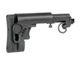 AK russisk telescopic foldable kolbe - Sort
