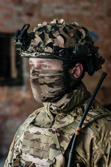 3D Laser-Cut Camouflage Cover for High-Cut Helmet - Multicamo