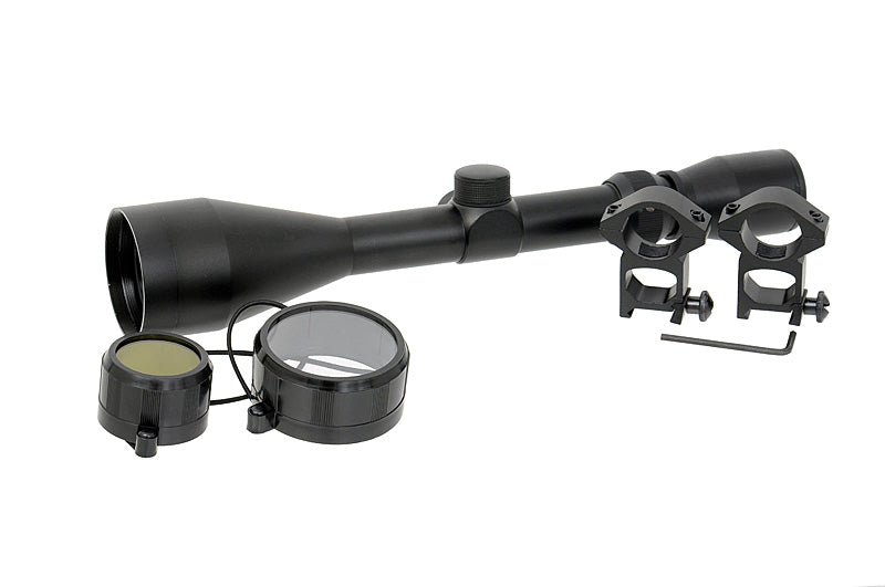 Scope 3-9x50 with high mount rings