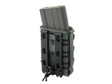 Soft Shell Rifle 5,56 Mag Pouch with MOLLE Clips - Wolf Gray