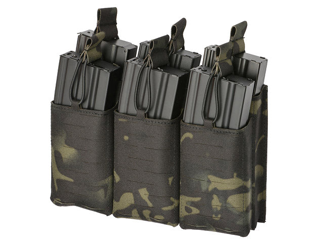 Laser-Cut Panel with 6 AR15/AK Magazine Pouches - MB