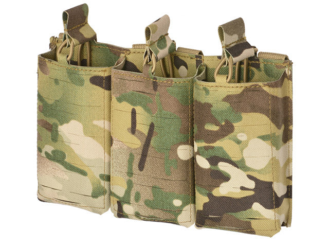 Laser-Cut Panel with 3 AR15 Magazine Pouches - Multicamo