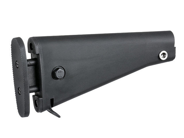 Adjustable fixed kolbe til SR-25/AR-15/M4 - Sort