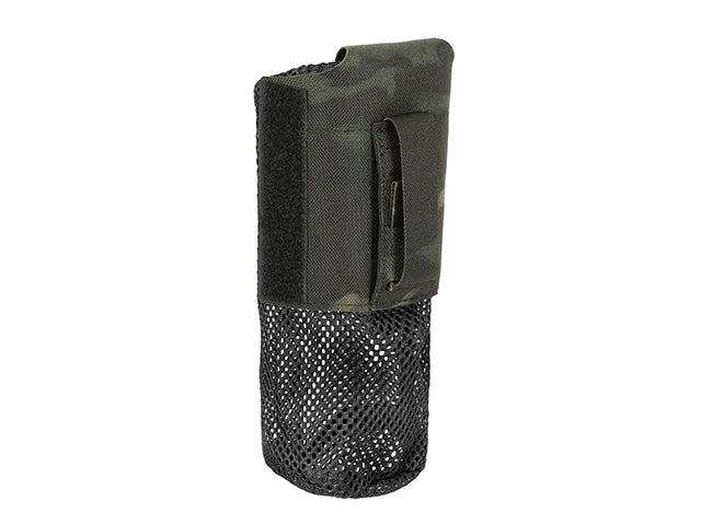 Foldable Bottle Pouch, dual mounting system, Laser Cut - Multicamo Black