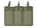 Laser Cut Panel with Pouches for 6 AR15 / AK Magazines - Ranger Green