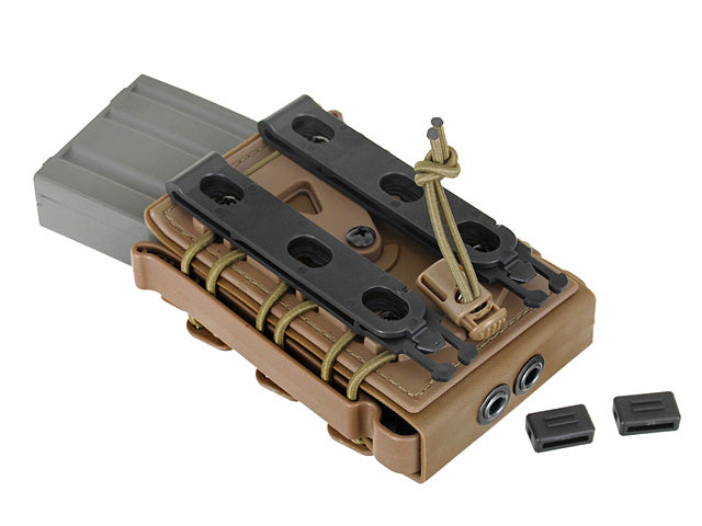 Soft Shell Rifle 5,56 Mag Pouch with MOLLE Clips - Wolf Gray