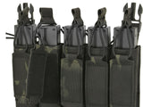 MP5 5-Magazine Pouch, Buckle-Up, Laser-Cut - Multicamo Black
