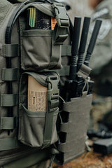 Laser Cut Adjustable Radio / Bottle Pouch with Shockcord - Multicamo Tropic