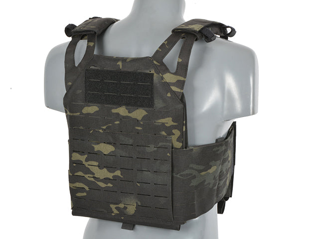 Laser-Cut “Buckle Up" Operator Plate Carrier with AR15/AK Magazine Pouch — MB