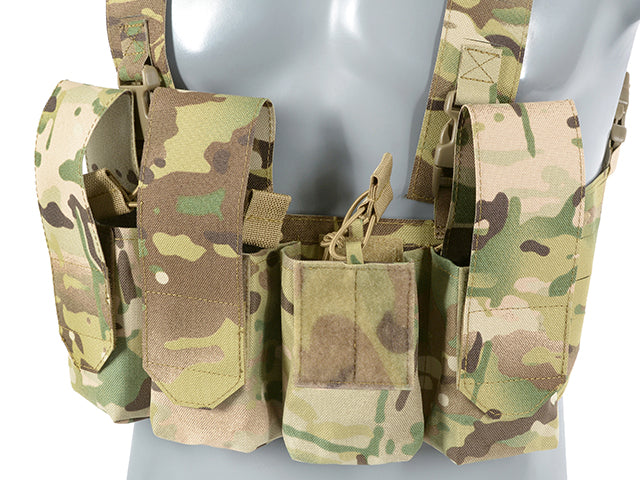 Chest Rig Laser-Cut with AR/AK Pouches - Multicamo