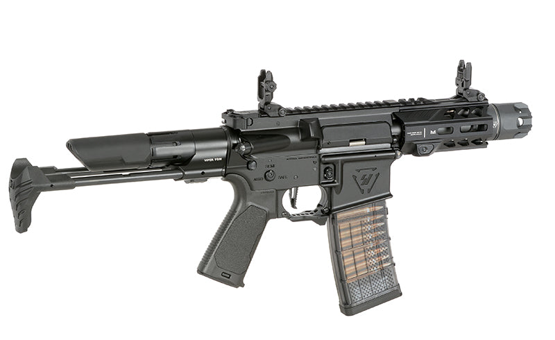 Strike Industries 4" Raider PDW CGS Lightning Serie GBBR Replica - Sort