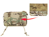 Two-Pocket Utility Pouch with Mounting Panel, Laser Cut - Multicamo