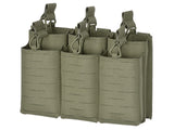 Laser Cut Panel with Pouches for 6 AR15 / AK Magazines - Ranger Green