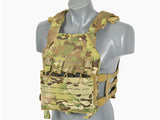 Laser-Cut “Buckle Up" Assault Plate Carrier with AR15/AK Magazine Pouch — Multicamo