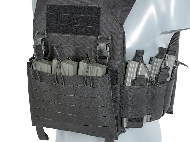 Laser-Cut “Buckle Up" Recon Plate Carrier with AR15/AK Magazine Pouch — Multicamo