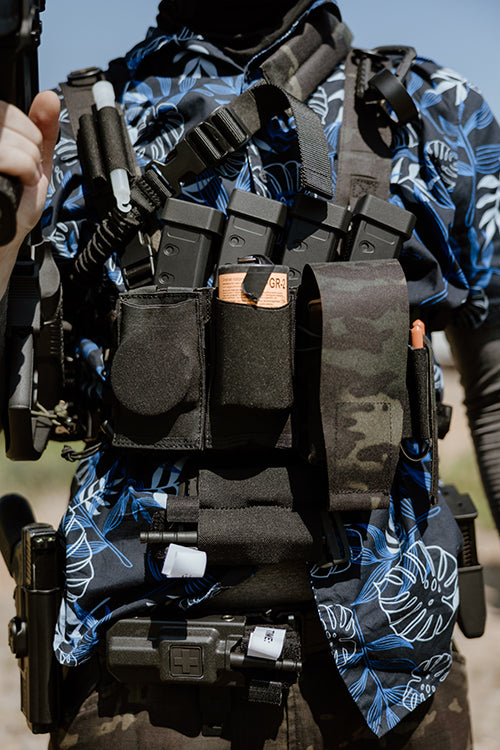 AR 2-magazine pouch, Laser Cut - Multicam Black