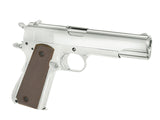 1911 pistol replica with Gas Blowback (GBB) - Silver