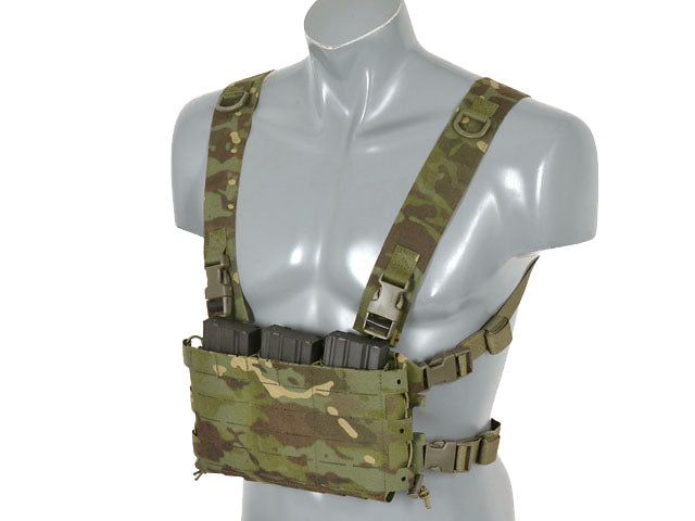 Chest Rig COMPACT - Buckle-up, MOLLE Laser Cut - Multicamo Tropic