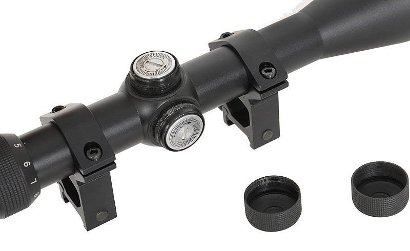 Scope 3-9x40 with high mount rings