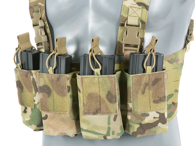 Chest Rig Laser-Cut with AR/AK Pouches - Multicamo