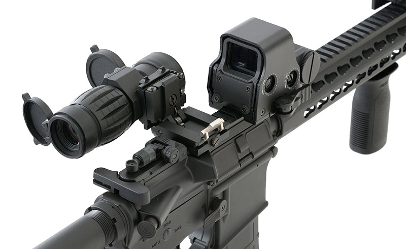 Tactical 3X Magnifier with Flip to Side Mount - Black