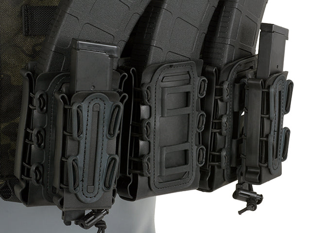 Soft Shell Rifle 5,56 Mag Pouch with MOLLE Clips - Wolf Gray