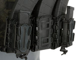 Soft Shell Rifle 5,56 Mag Pouch with MOLLE Clips - Wolf Gray