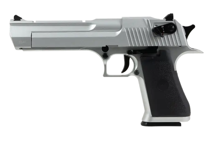 Desert Eagle Co2, Fuldauto model, Silver