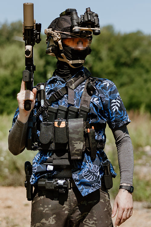 Chest Rig COMPACT - Buckle-up, MOLLE Laser Cut - Multicamo Black