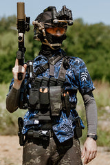Chest Rig COMPACT - Buckle-up, MOLLE Laser Cut - Multicamo Black