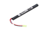 Specna Arms 7.4V 1200 mAh 20/40C LiPo battery under the cover of the Tamiya mini AK replica