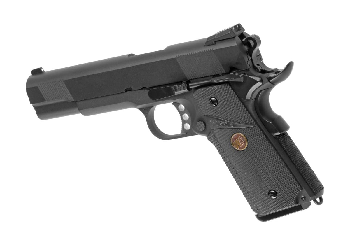 WE M1911 MEU helmetal GBB - Sort