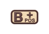 JTG Bloodtype gummipatch B Pos