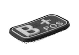 JTG Bloodtype gummipatch B Pos