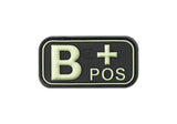 JTG Bloodtype gummipatch B Pos