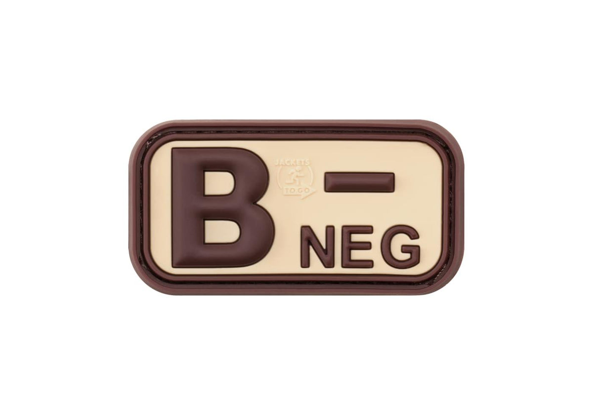 JTG Bloodtype gummipatch B Neg