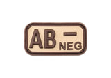 JTG Bloodtype gummipatch AB Neg