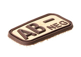 JTG Bloodtype gummipatch AB Neg