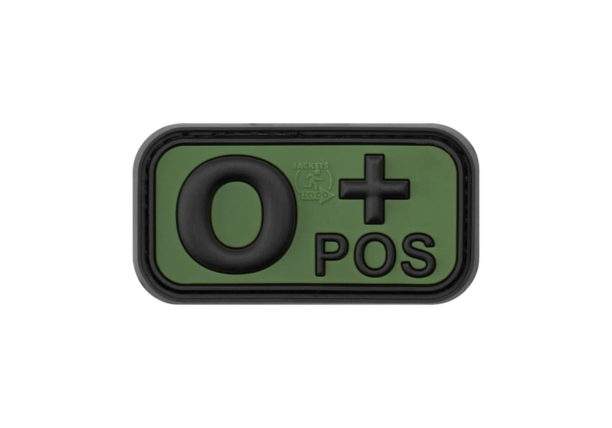 JTG Bloodtype gummipatch 0 Pos
