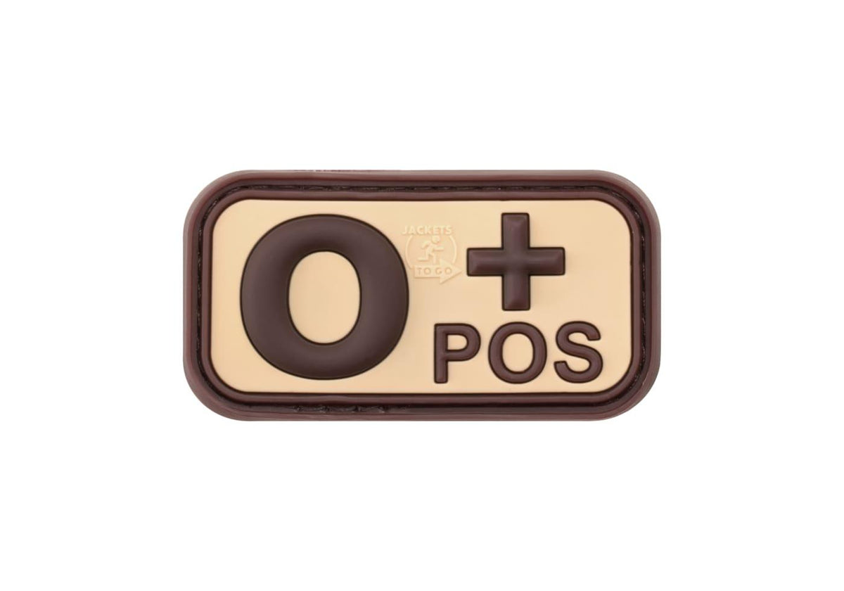 JTG Bloodtype gummipatch 0 Pos