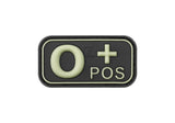 JTG Bloodtype gummipatch 0 Pos