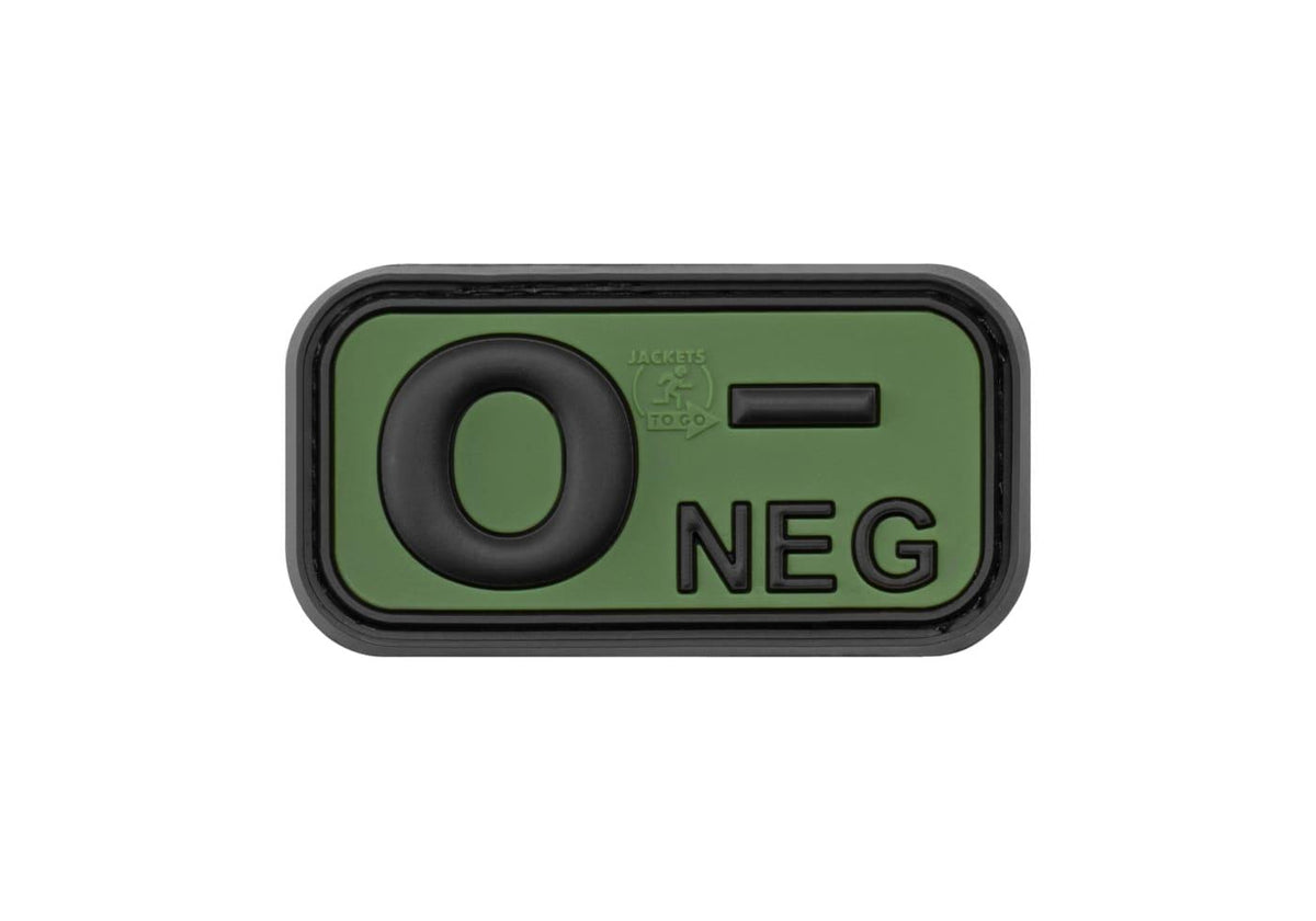 JTG Bloodtype gummipatch 0 Neg