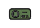 JTG Bloodtype gummipatch 0 Neg